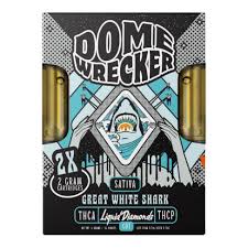 Dome Wrecker Great White Shark THC-A Duo Cartridges - 4000mg